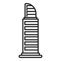 Modern skyscraper reaching for the sky with unique architectural design vector