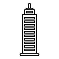 Modern skyscraper building reaching for the sky with bold architectural design vector