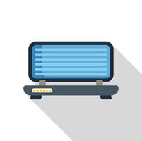 Modern sandwich maker with blue light displaying cooking progress vector