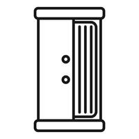 Elevator automatic door closing with buttons icon vector