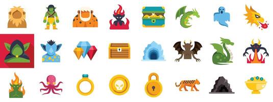 Fantastic beasts and treasures, exploring the world of mythical creatures and precious artifacts vector