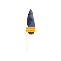 Prehistoric stone axe representing ancient tool for hunting and survival vector