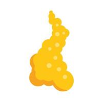 Fat cells forming adipose tissue creating body fat vector