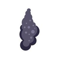 Rising smoke cloud with bubbles forming abstract shape vector