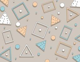 Geometric Abstract Shapes Pattern Design vector