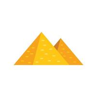 Giza pyramids complex representing ancient egyptian civilization in minimalist style vector