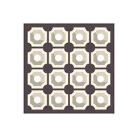 Concrete breeze block forming repeating pattern for wall construction vector