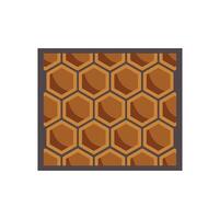 Honeycomb frame showing perfect hexagonal cells structure vector