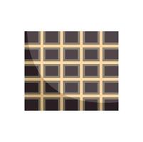Delicious waffle showing square pattern and tasty texture vector