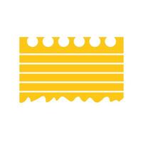 Yellow notepad representing ideas, notes, and organization vector