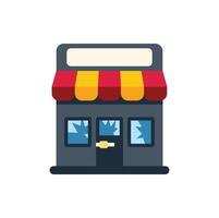 Vandalized store with broken windows and empty sign, representing economic downturn or social unrest vector