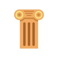 Antique column standing tall, symbol of classical architecture vector