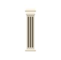 Fluted column standing tall, a symbol of classical architecture vector