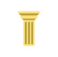 Fluted column standing tall, architectural icon of strength and elegance vector