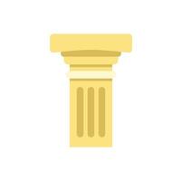 Architectural column representing classical order and ancient civilization vector