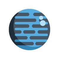 Neptune planet rotating in the solar system vector