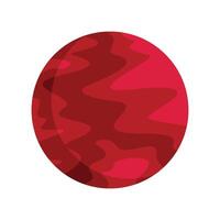Red planet rotating in the solar system vector