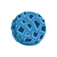 Blue planet representing global issues and environmental challenges vector