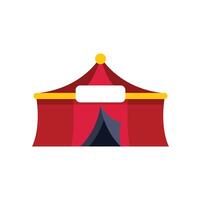 Big top circus tent with blank banner inviting visitors to enter and enjoy the show vector