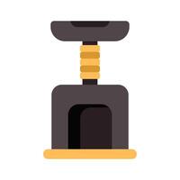 Modern cat tree with scratching post and hiding place vector
