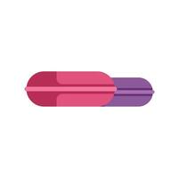 Two inflatable mattresses floating on water surface vector