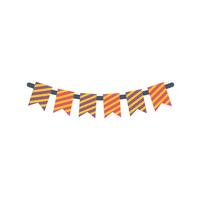 Colorful festive flags hanging on a string creating a festive atmosphere vector