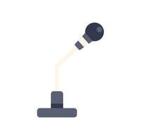 Conference table microphone capturing clear audio in a meeting room vector