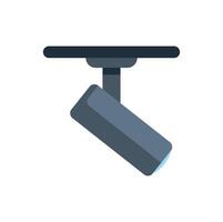 Ceiling track lighting fixture illuminating space with modern design vector