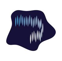 Abstract sound wave background showing audio track visualization vector