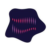 Abstract audio spectrum design displaying sound visualization vector