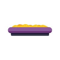Sandbox full of sand representing childhood games and fun activities vector