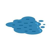 Dust cloud is moving and representing air pollution vector