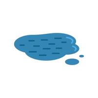 Water puddle reflecting light creating ripple effect on surface vector