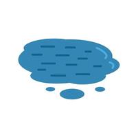 Water puddle with ripples reflecting sunlight creating a relaxing atmosphere vector