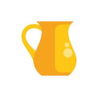 Golden jug representing wealth, prosperity, and abundance vector