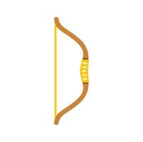 Wooden hunting bow and arrow targeting accuracy and skill vector