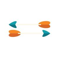 Two opposite arrows pointing in different directions vector