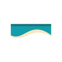 Turquoise and beige abstract wavy background creating dynamic visual interest vector
