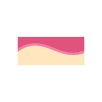 Abstract background with wavy shapes and pink and beige colors vector