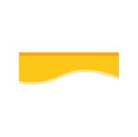 Yellow wavy banner creating dynamic visual interest for marketing campaign vector