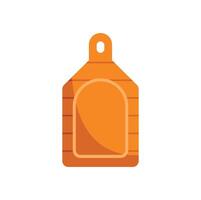Wooden cutting board showing its texture and warm color vector
