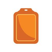 Orange label hanging with blank space for text vector