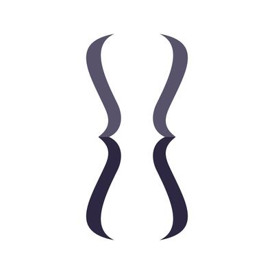 Curly braces showing programming and coding syntax