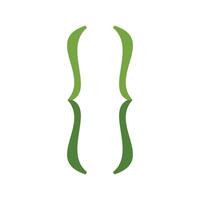 Green curly brackets programming syntax symbol representing code block vector