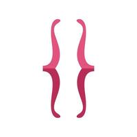 Curly brackets reflecting programming concept vector