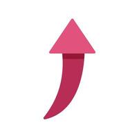 Trend arrow pointing up symbolizing growth and progress vector