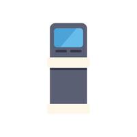 Atm automated teller machine providing secure financial transactions vector