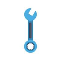 Blue wrench representing fixing and repairing concepts vector