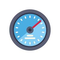 Modern speedometer icon indicating high speed vector