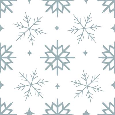 Winter whites seamless pattern with light snow sparkling stars and frosty visuals for a dreamy winter night effect